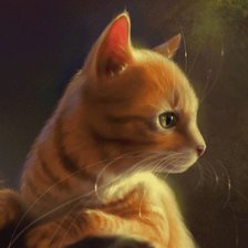 Схема вышивки «кот»