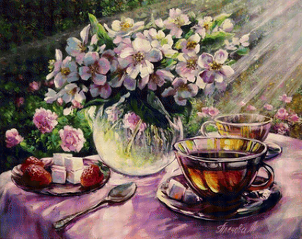 Чаепитие - натюрморт, чай - предпросмотр