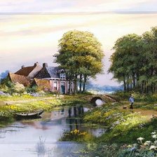 Схема вышивки «Серия рисованных картин 20»