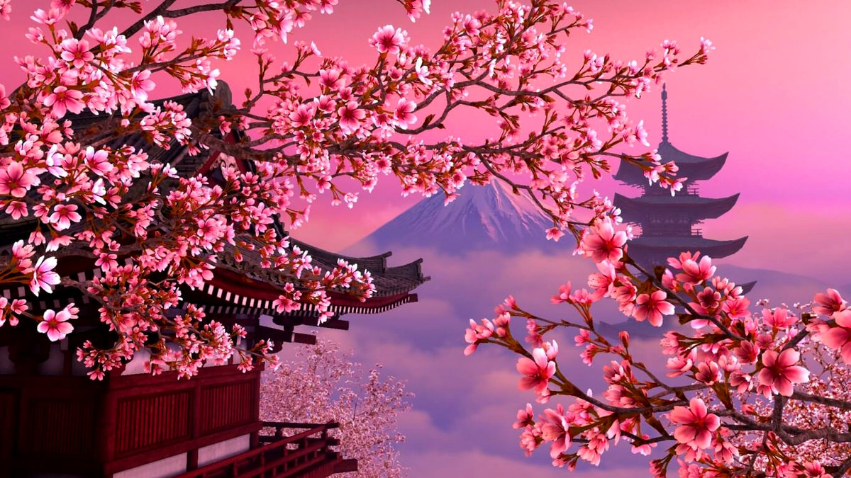 Сакура - япония, вишня, сакура - оригинал