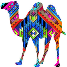 Схема вышивки «верблюд»