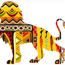 Схема вышивки «лев»