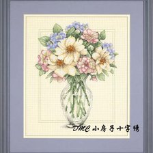 Схема вышивки «Ваза с цветами»