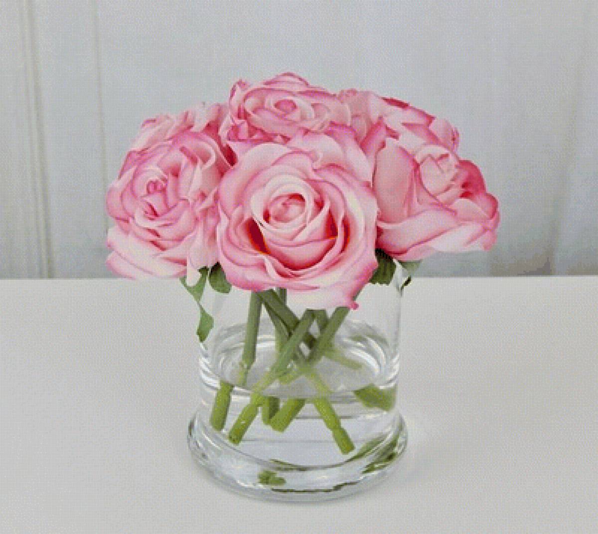 bouquet de rosas - jarron, rosas - предпросмотр