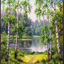 Схема вышивки «Летний пейзаж»