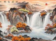 Схема вышивки «Waterfall»