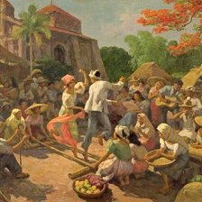 Схема вышивки «1951 Tinikling»