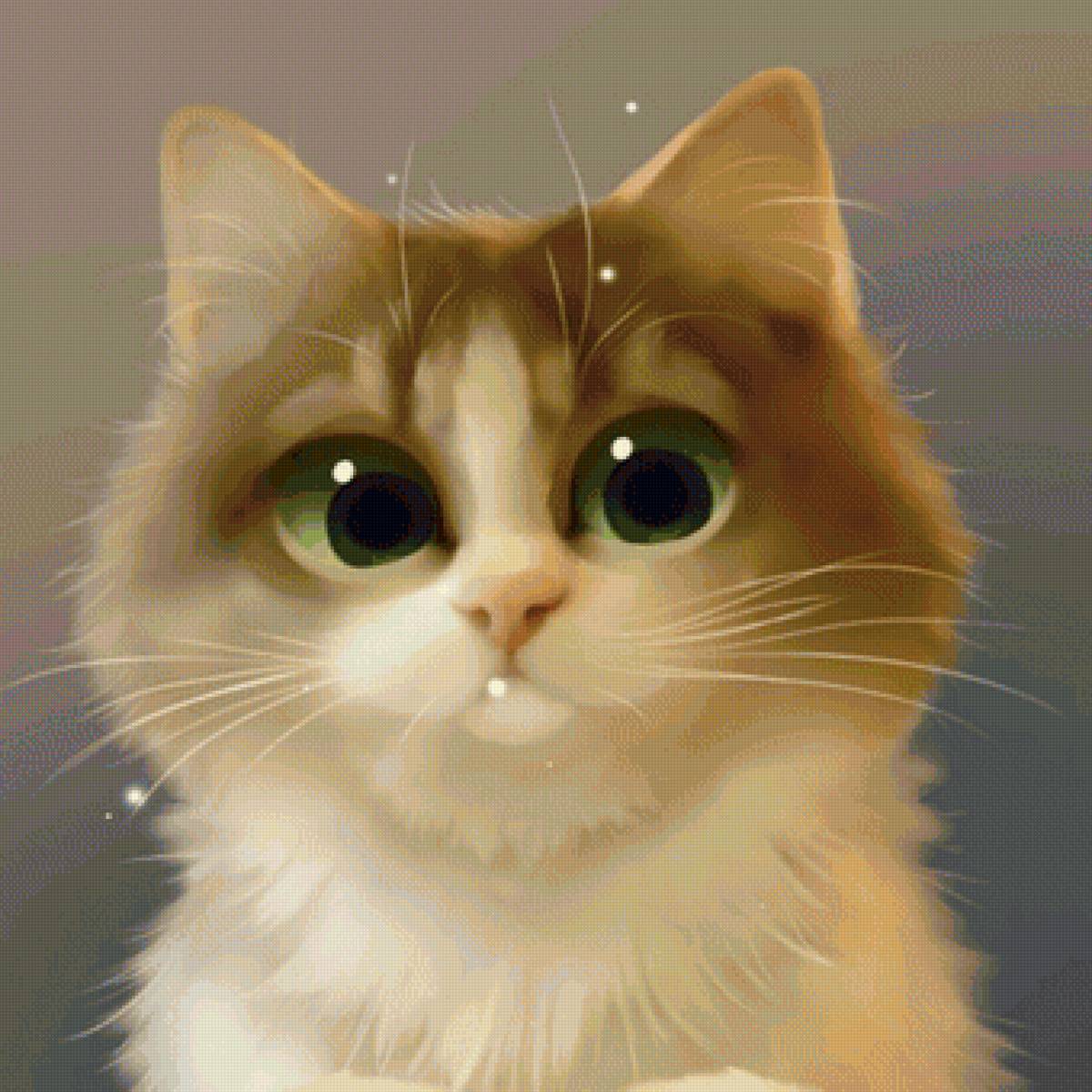 кот - животные, кот, портрет - предпросмотр