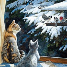 Схема вышивки «у окна»