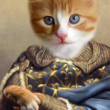 Схема вышивки «кот»