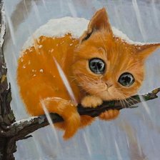 Схема вышивки «кот»