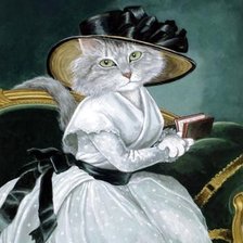 Схема вышивки «кот»