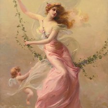 Схема вышивки «девушка»