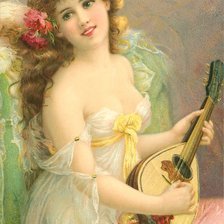 Схема вышивки «девушка»