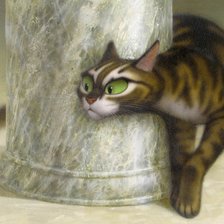 Схема вышивки «кот»