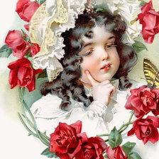 Схема вышивки «девочка»