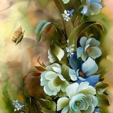 Схема вышивки «Цветы»