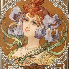 Схема вышивки «девушка»