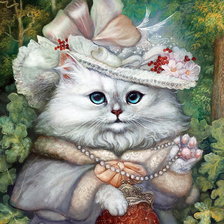 Схема вышивки «кот»