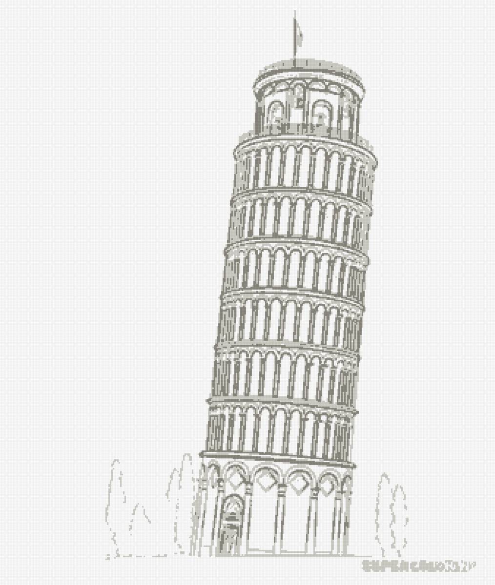 пизанская башня - италия - предпросмотр
