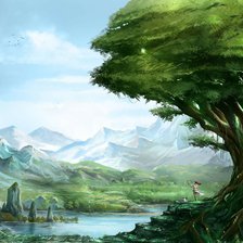 Схема вышивки «Пейзаж»