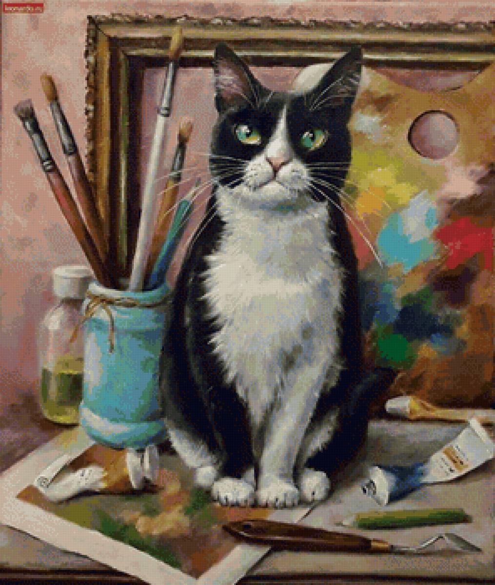 кот - кот, портрет, животные - предпросмотр