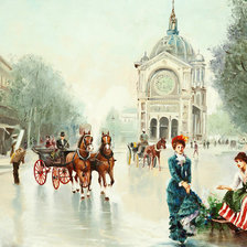 Схема вышивки «Городской пейзаж»