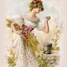 Схема вышивки «dame»