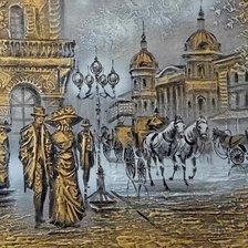 Схема вышивки «Городской пейзаж»