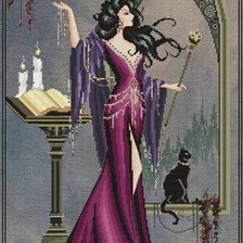 Схема вышивки «Bea the Witch»