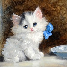 Схема вышивки «кот»