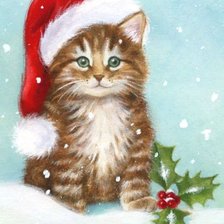 Схема вышивки «кот»