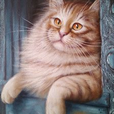 Схема вышивки «кот»