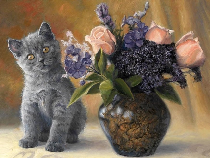 кот - кот, животные, портрет - оригинал