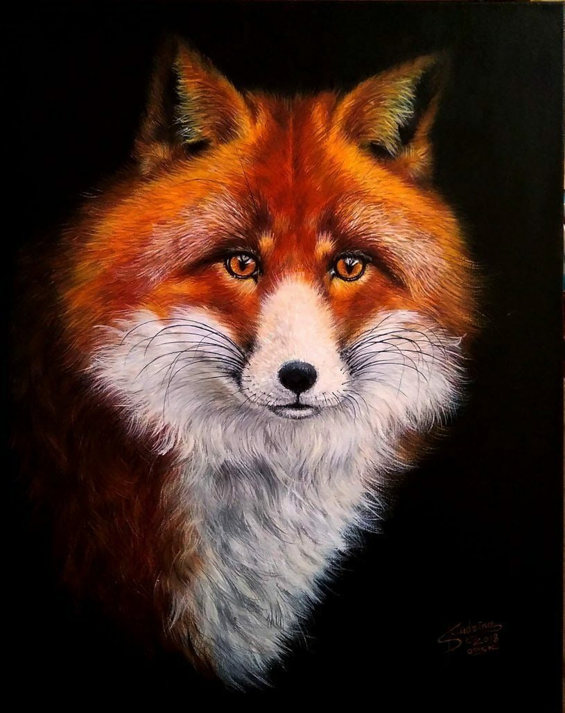 лиса - портрет - оригинал