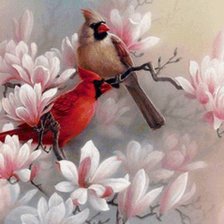 Схема вышивки «птицы»