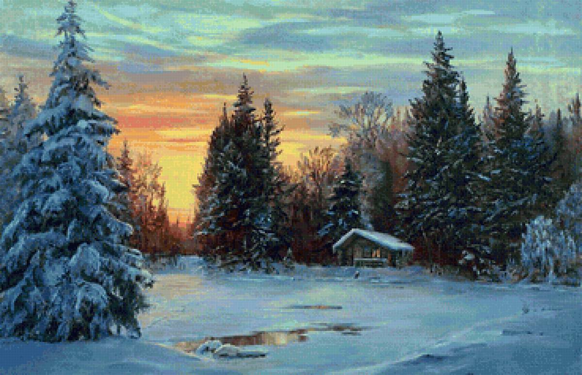 вечер - зима - предпросмотр