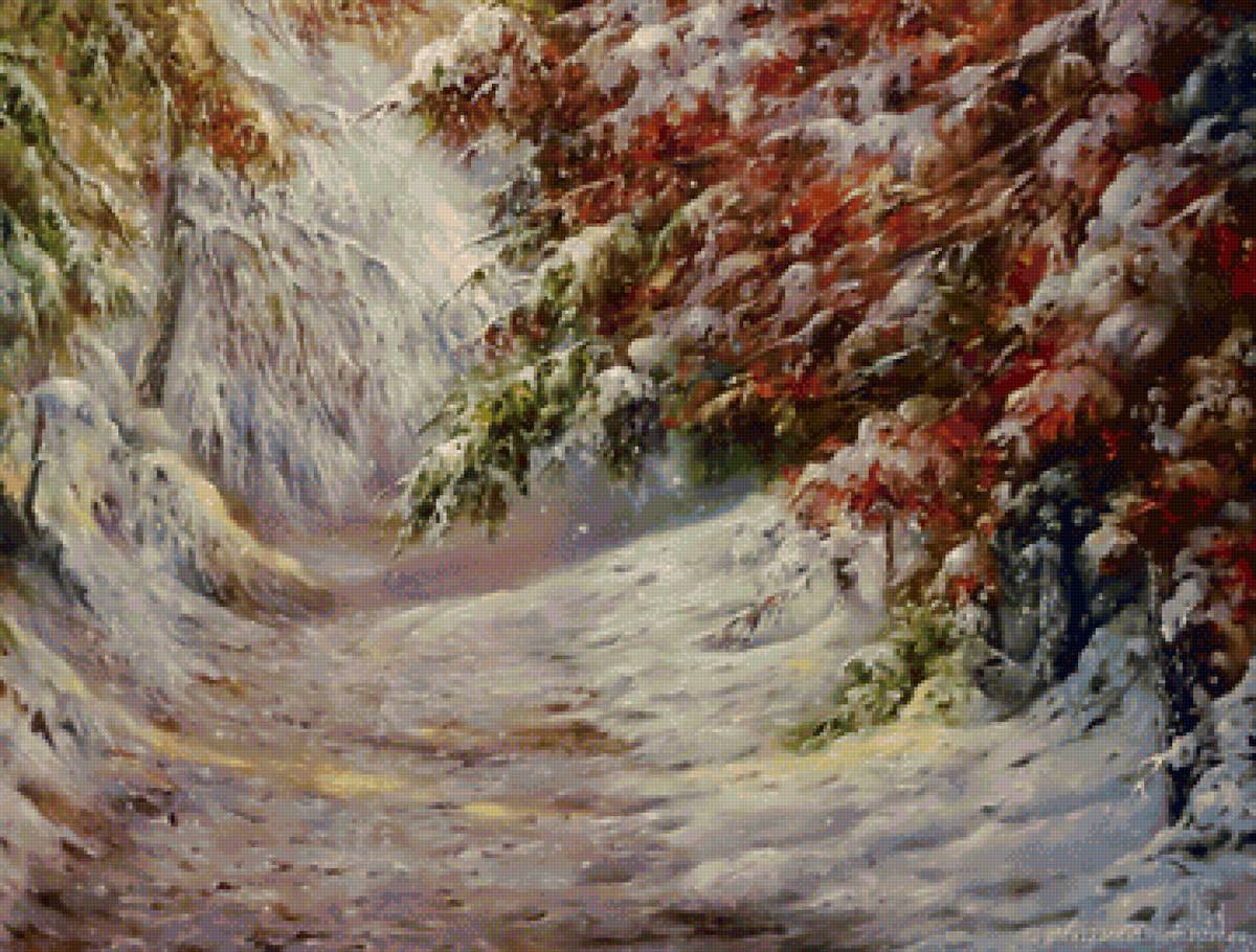 вечер - зима - предпросмотр