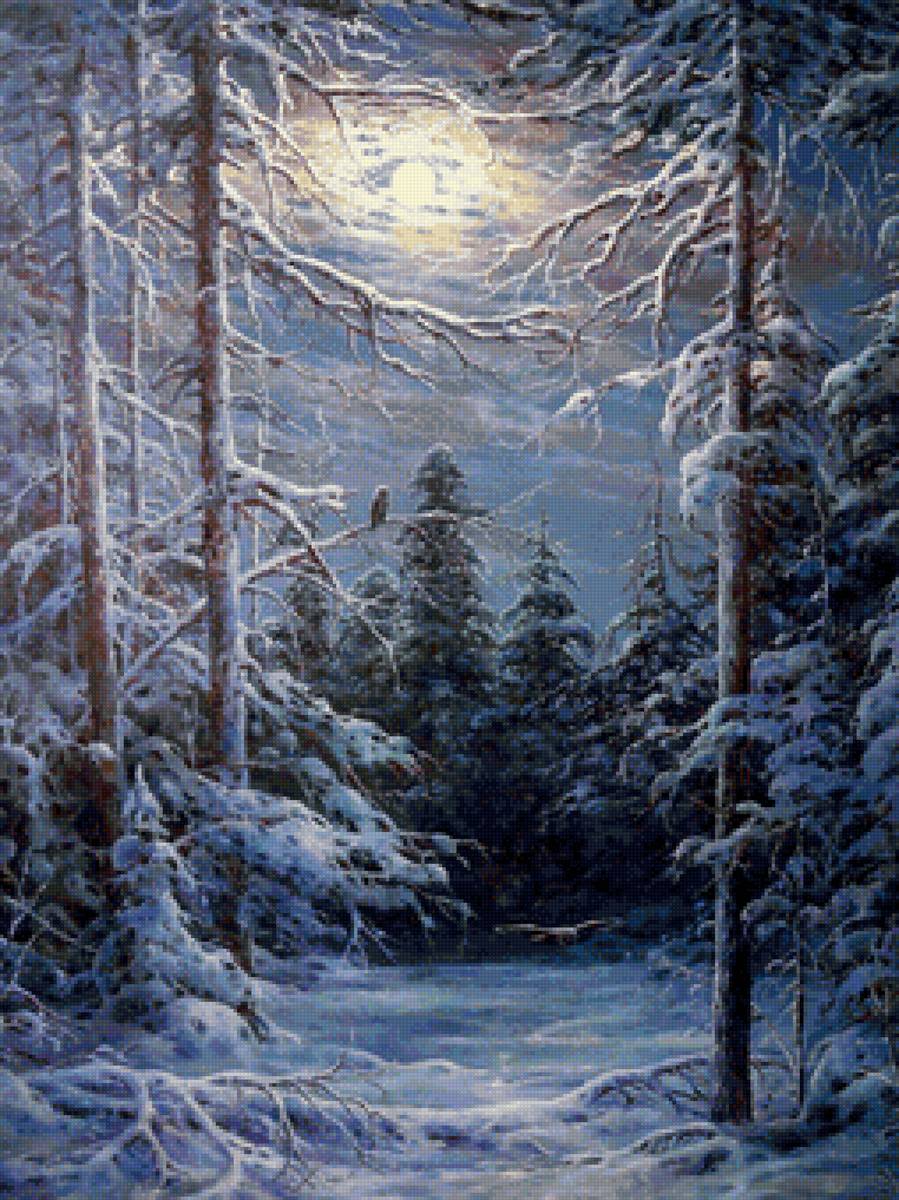 вечер - зима - предпросмотр