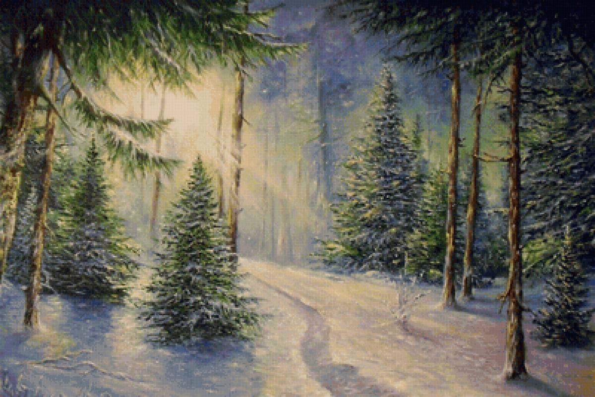 вечер - зима - предпросмотр