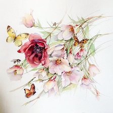 Схема вышивки «Нежность акварели»