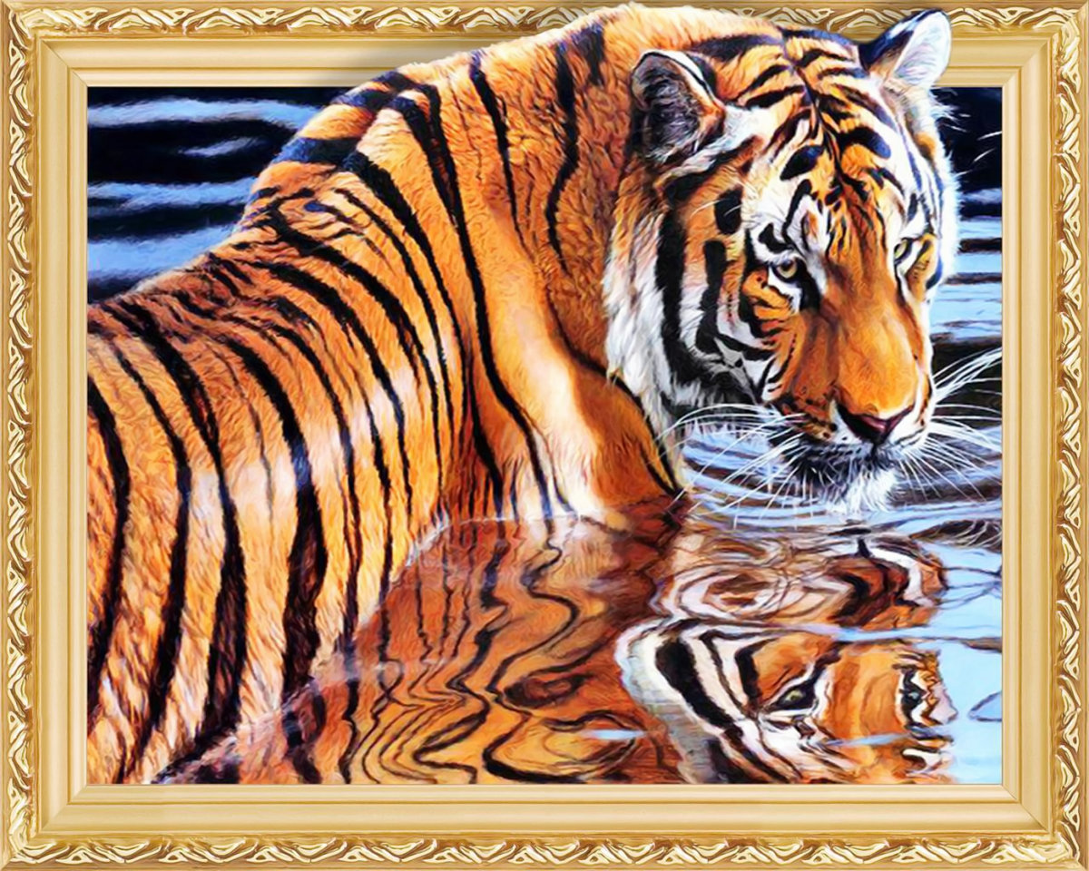 Серия "Хищники". Тигр - животные, хищники, тигр - оригинал