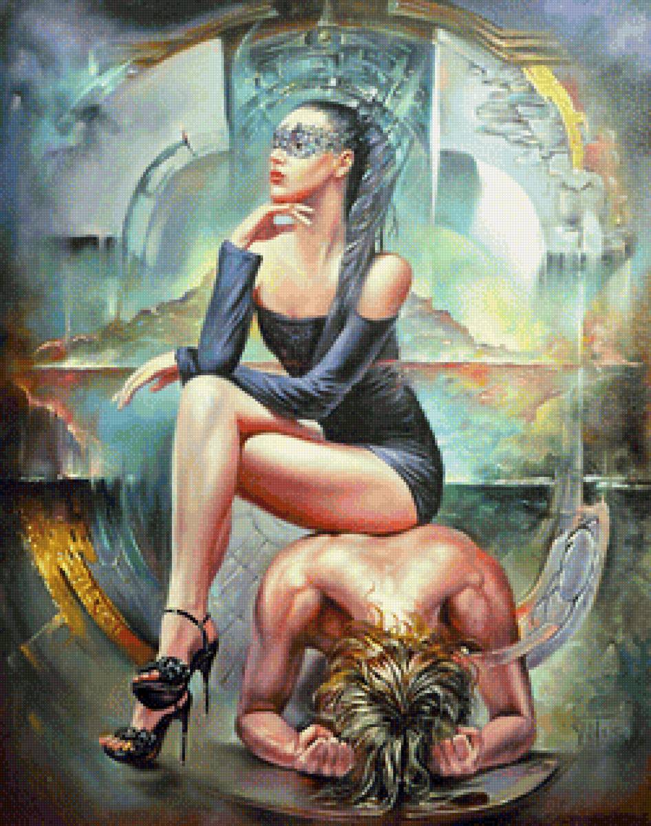 №2303740 - картина, люди, дама - предпросмотр