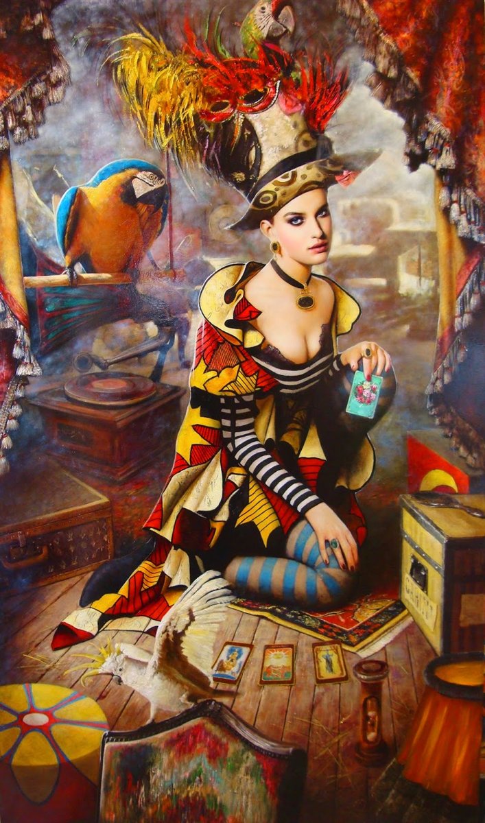 В Мухин - картина, люди, дама - оригинал