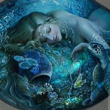 Схема вышивки «Русалка»