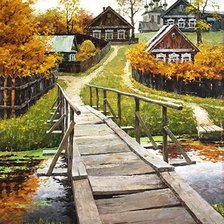 Схема вышивки «Мост»