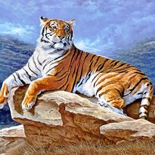 Схема вышивки «Тигр»