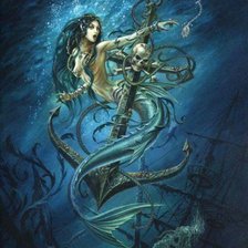 Схема вышивки «Русалка»