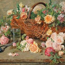 Схема вышивки «cesta de primavera»