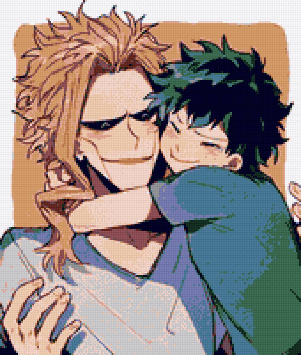 обнимашки - моя геройская академия - предпросмотр